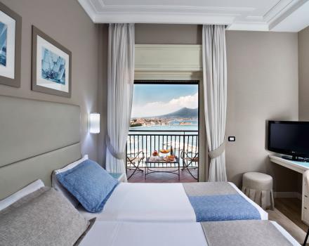 Découvrez les chambres supérieures avec vue sur la mer de l’hôtel Paradiso avec lits séparés