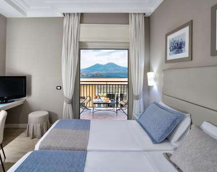 Chambre Vista Mare Parziale Twin Hotel Paradiso Napoli